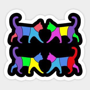 geometric cat Sticker